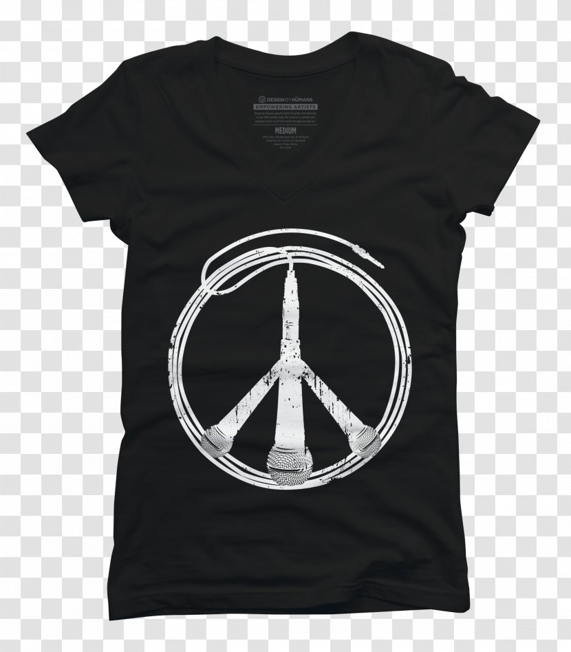 Peace Symbols World T-shirt - Black - Lifeline Transparent PNG