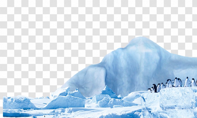 Iceberg Antarctic Penguin - Glacial Landform Transparent PNG