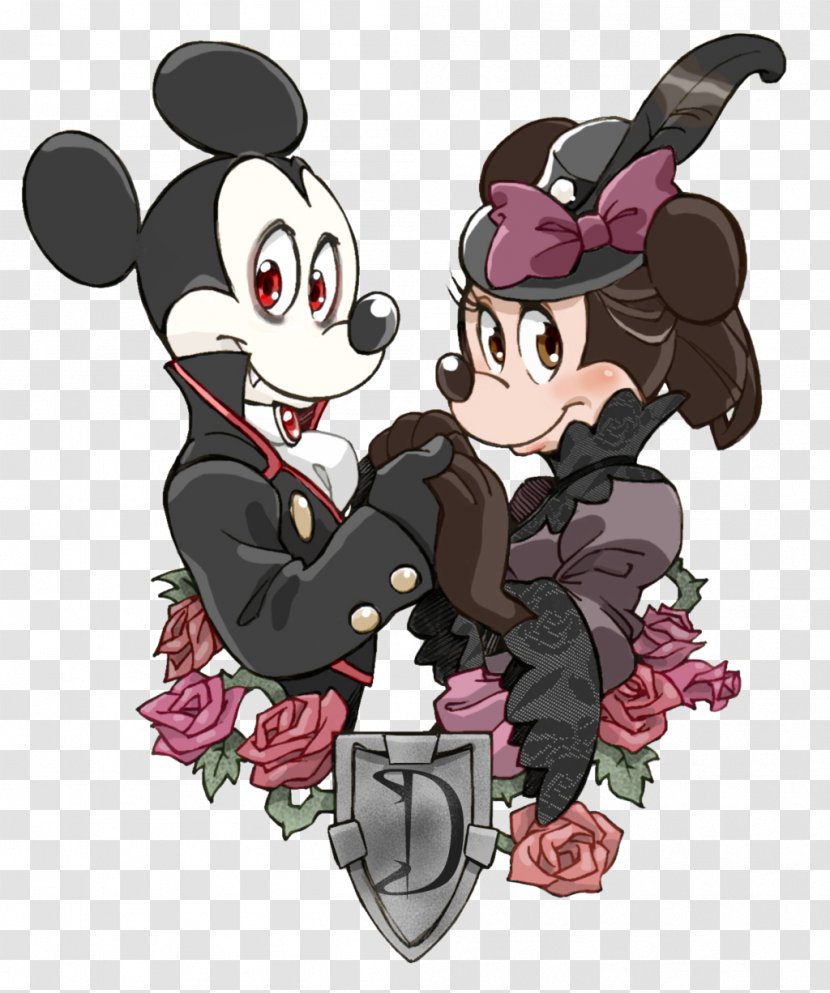 Mickey Mouse Minnie Count Dracula Von Mortimer - Art - Trap Transparent PNG
