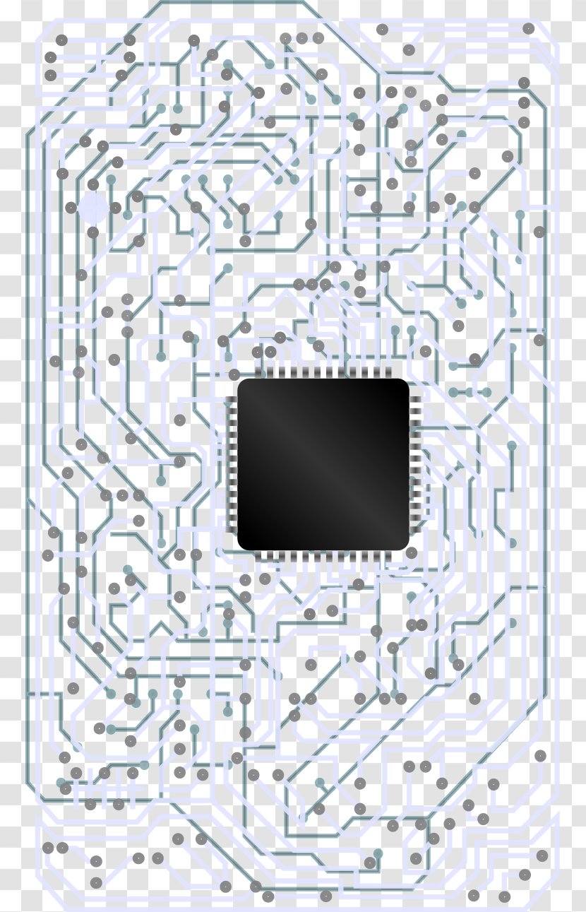 Integrated Circuit Printed Board Electrical Network - Technology - Vector Boards And Chips Transparent PNG