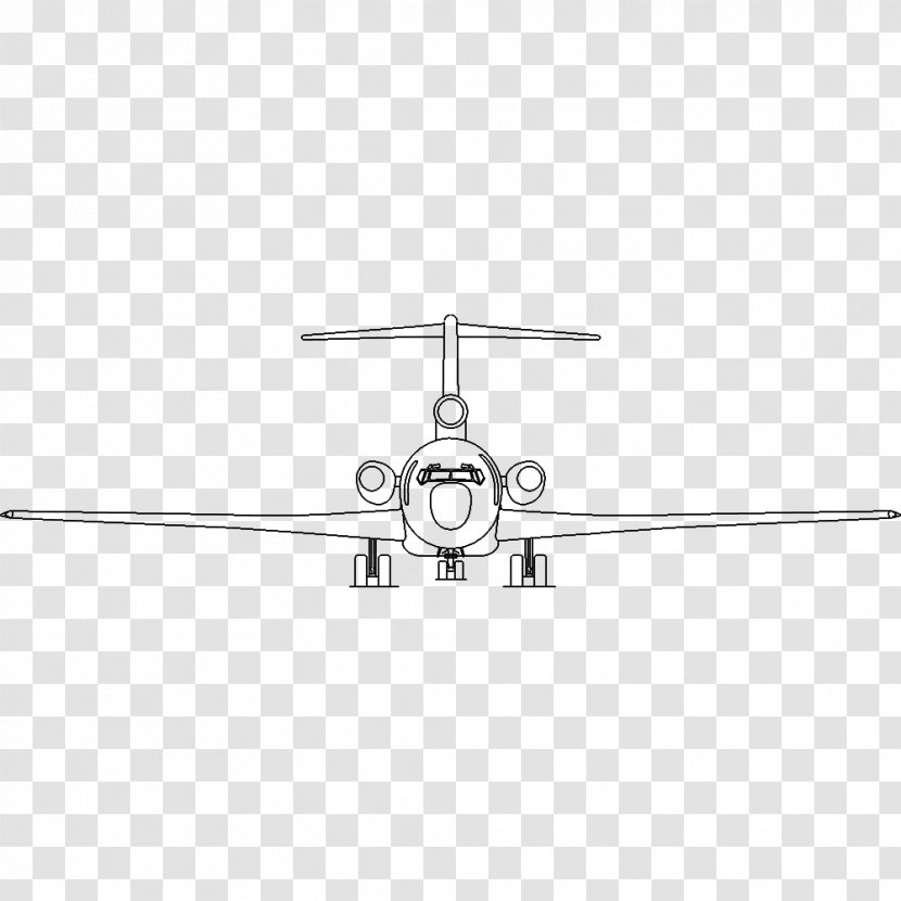 Propeller Airplane Line Wing Transparent PNG