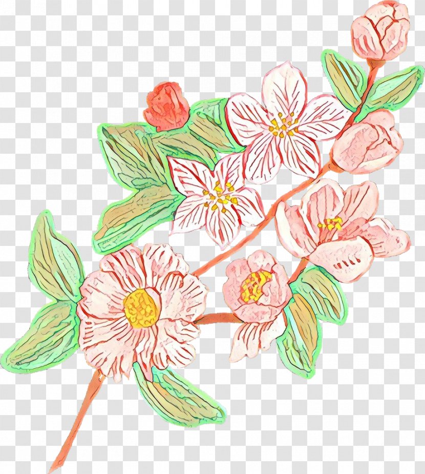 Floral Design Cut Flowers Illustration Pattern - Pedicel Transparent PNG