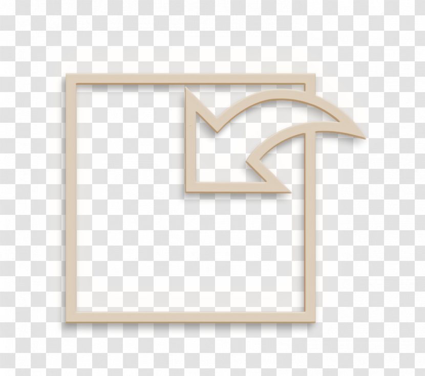 Essential Set Icon Incoming - Beige - Symbol Logo Transparent PNG