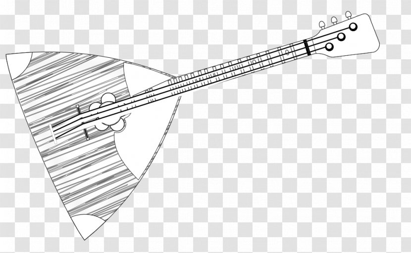 Balalaika Coloring Book Line Art Drawing Musical Instruments - Tree Transparent PNG