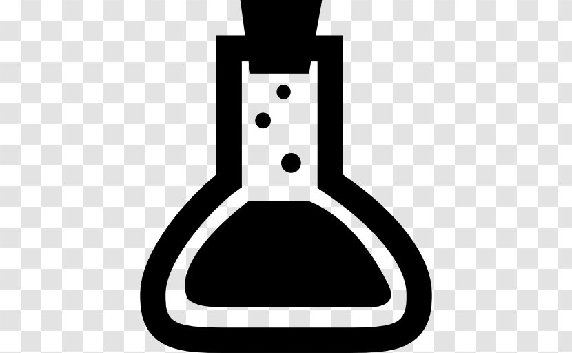 Laboratory Flasks Chemistry Erlenmeyer Flask Science - Black Transparent PNG
