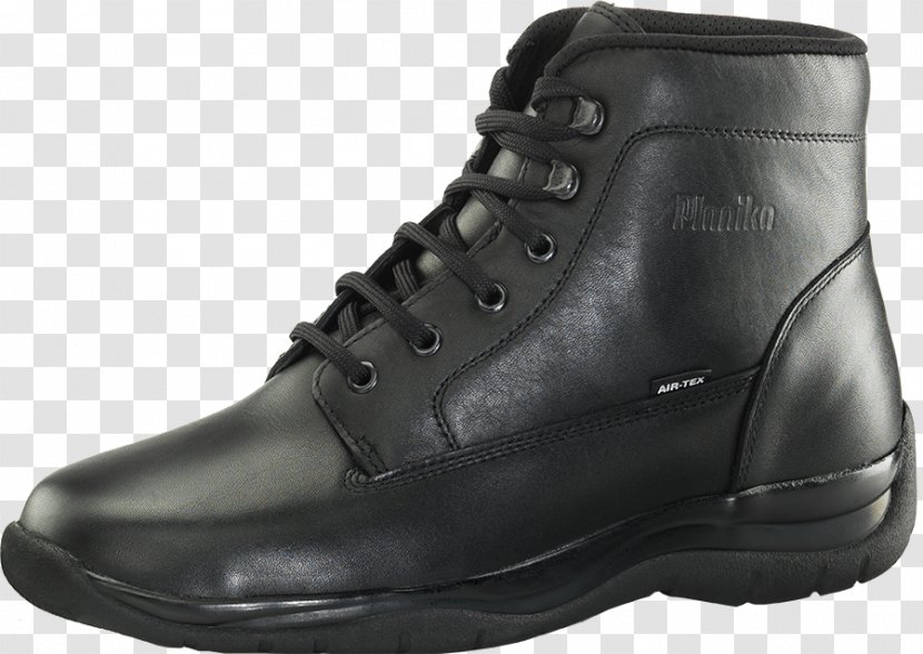 Motorcycle Boot Hiking Leather Shoe - Black Transparent PNG