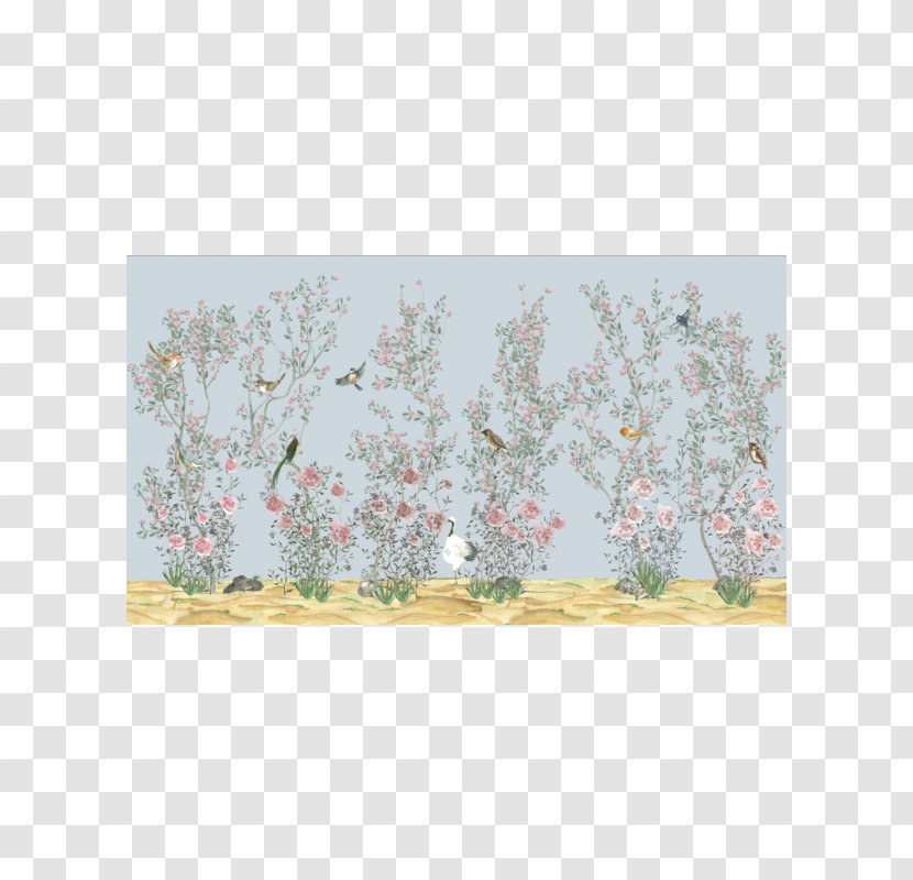 Chinoiserie Textile Wall Decorative Arts Wallpaper Transparent PNG