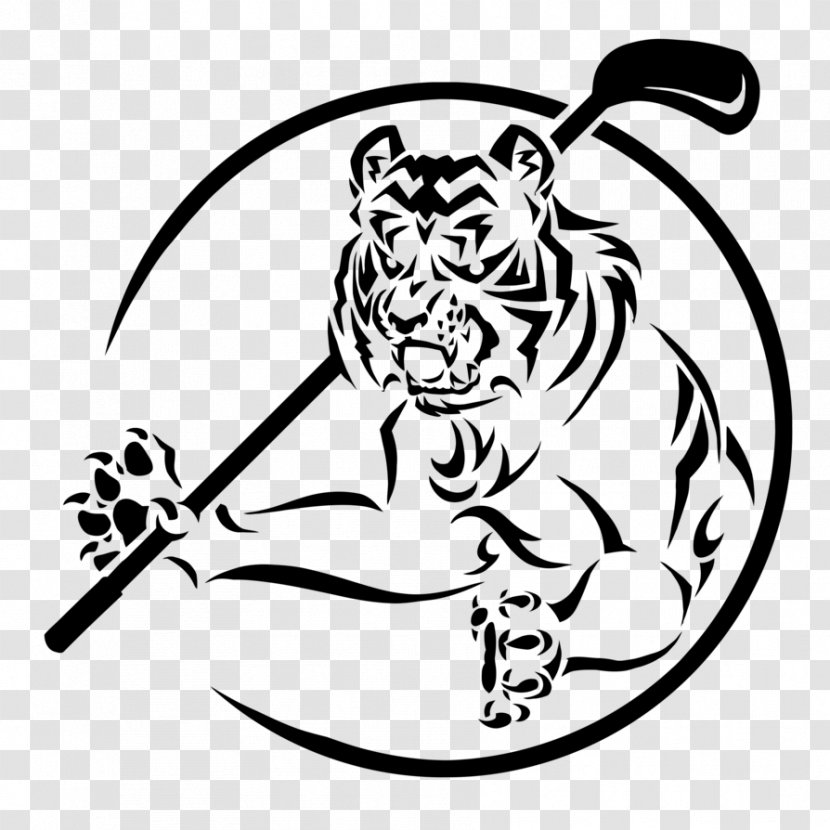 Cat White Tiger Bengal Black Gang - Logo Transparent PNG