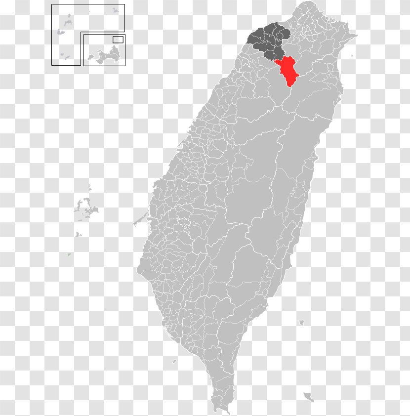 Hsinchu County New Taipei City Neihu District Yunlin - Map - Banqiao Transparent PNG
