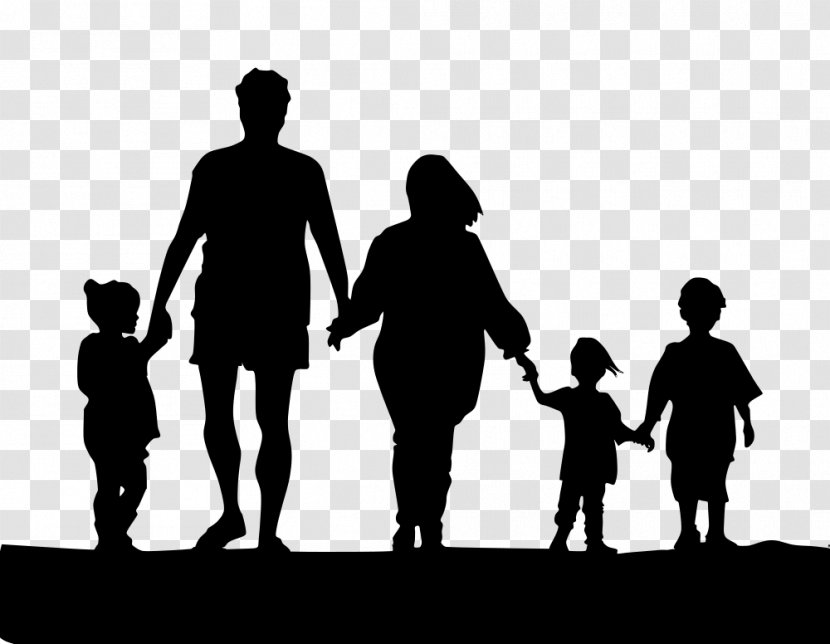 Holding Hands Family Silhouette Clip Art - Friendship - Fashion Transparent PNG