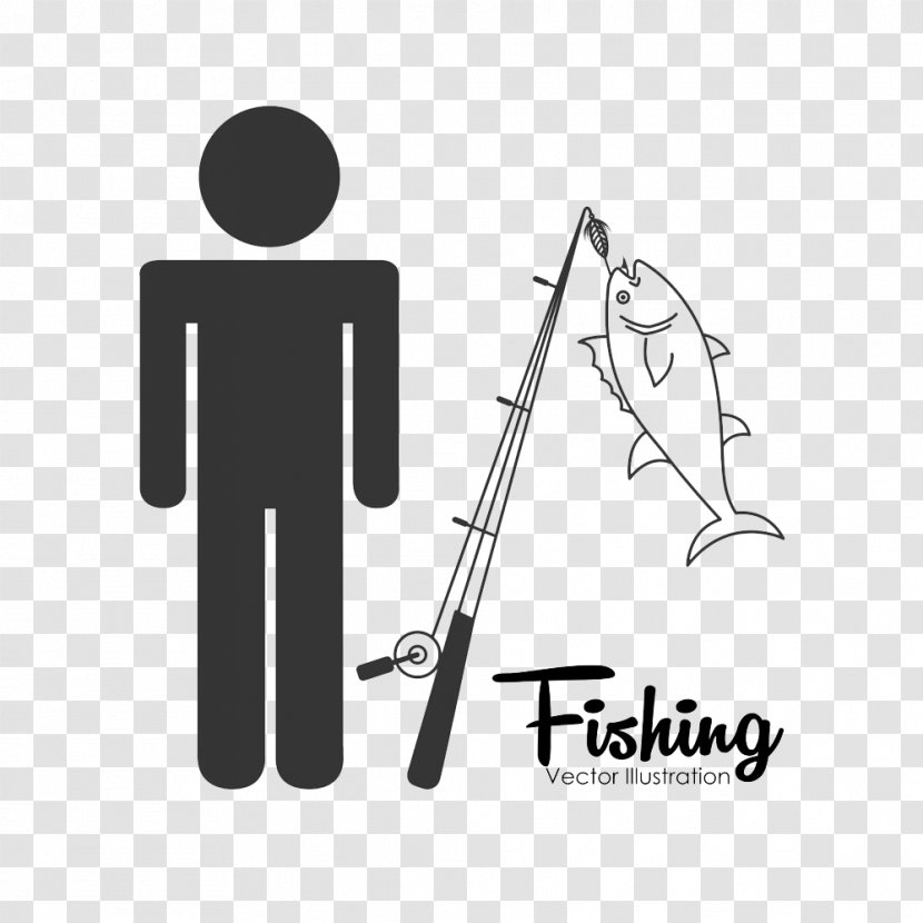 Female Gender Symbol - Technology - Fishing Rod And Silhouette Figures Transparent PNG