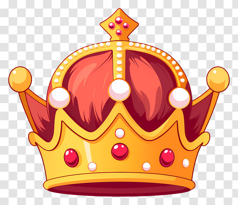 Crown - Golden Crown With Gemstones Transparent PNG