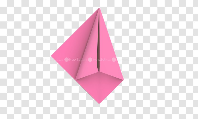 Triangle Origami - Pink - Angle Transparent PNG