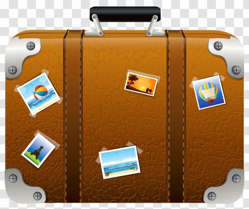 Suitcase Baggage Clip Art - Technology - Brown With Pictures Clipart Picture Transparent PNG