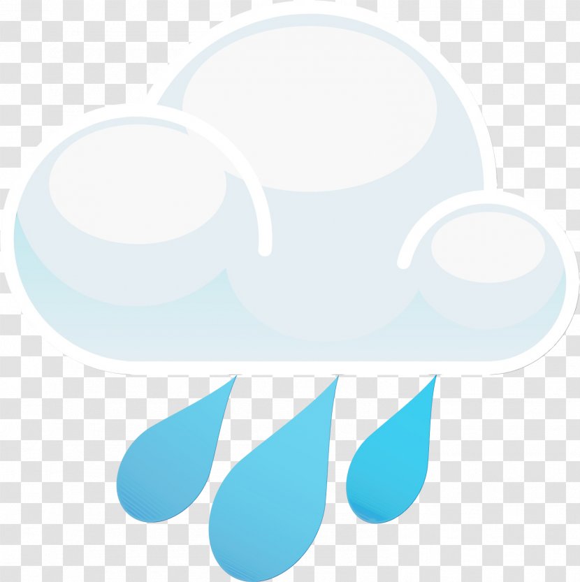 Cloud Logo - Aqua - Meteorological Phenomenon Transparent PNG