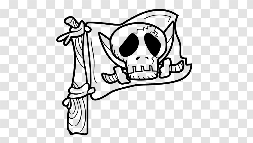 Captain Hook Drawing Jolly Roger Piracy Black And White Transparent PNG