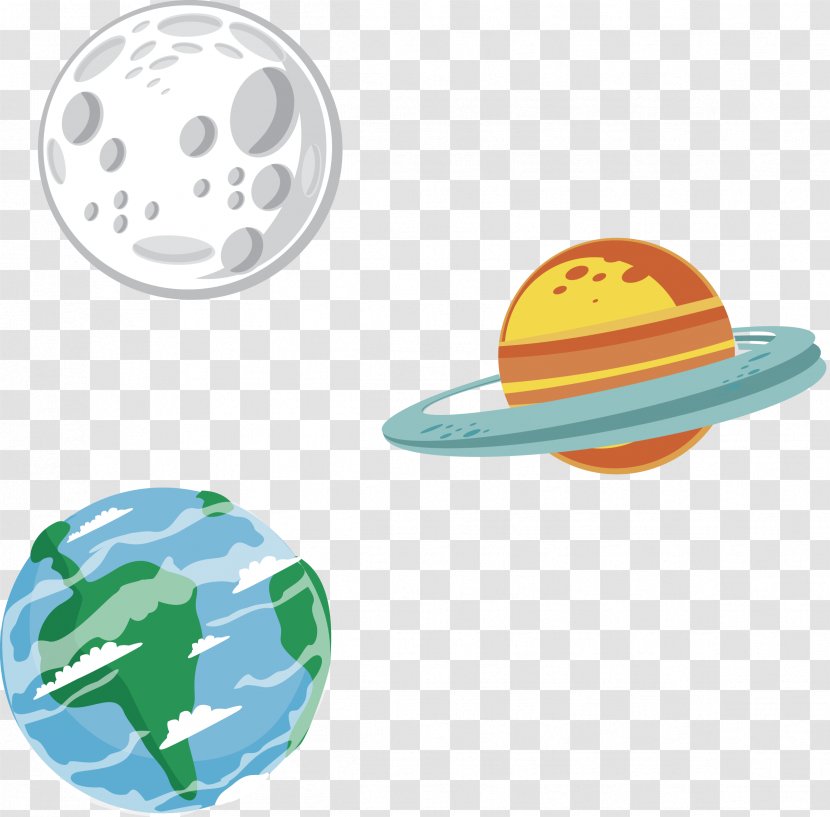 Earth Planet Illustration - Moon - Vector Transparent PNG