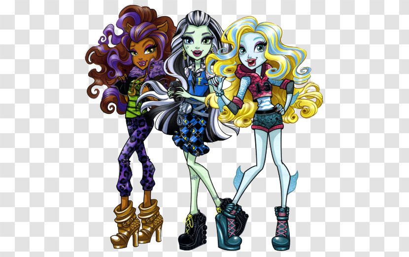 Frankie Stein Monster High Doll Clawdeen Wolf Lagoona Blue - Fictional Character Transparent PNG