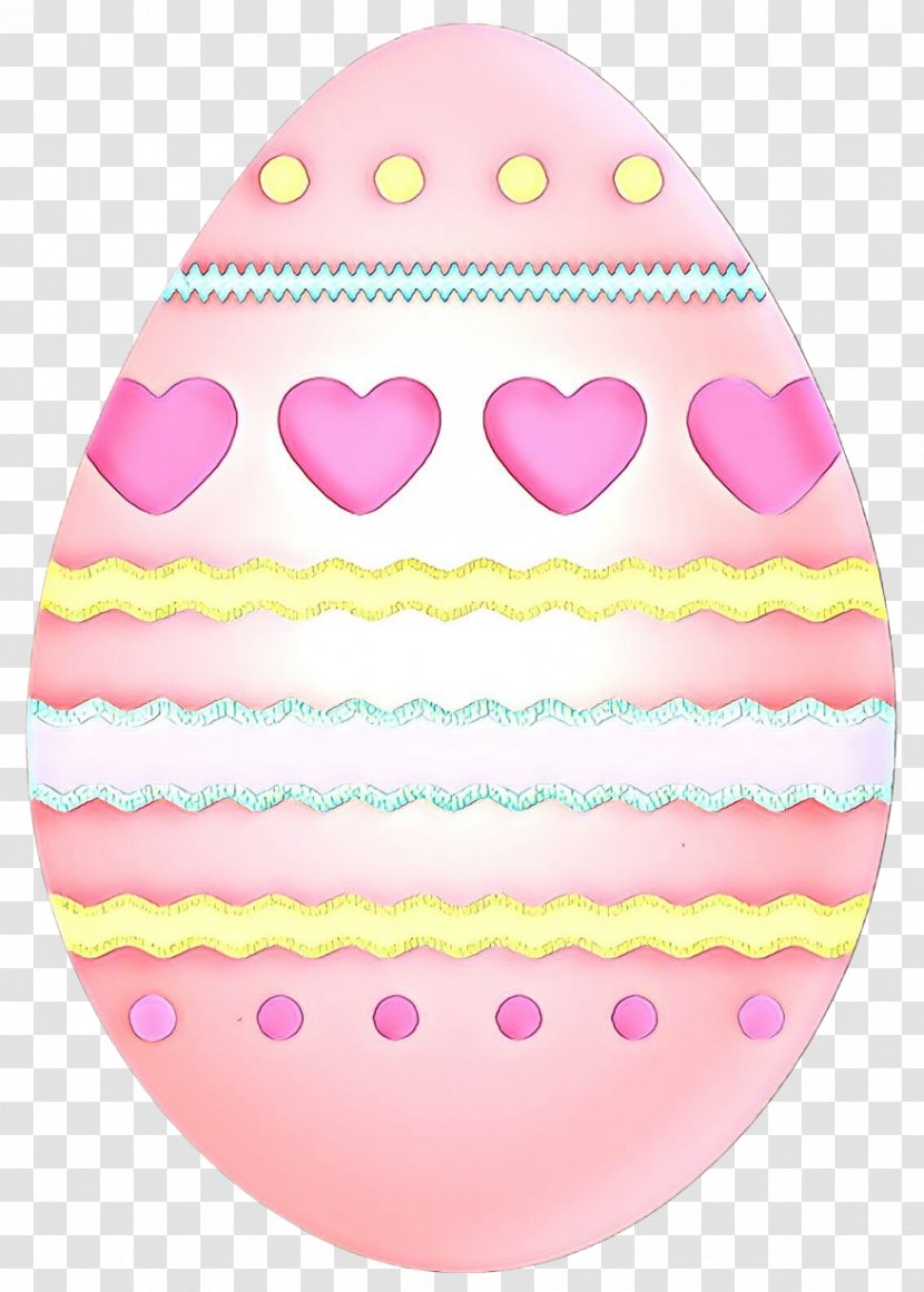 Easter Egg Pink M Pattern Heart - Polka Dot Transparent PNG