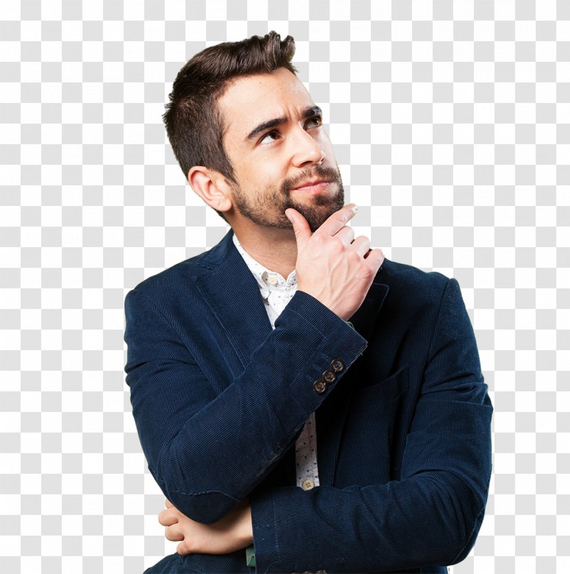 Thought Clip Art - Neck - Thinking Man Transparent PNG