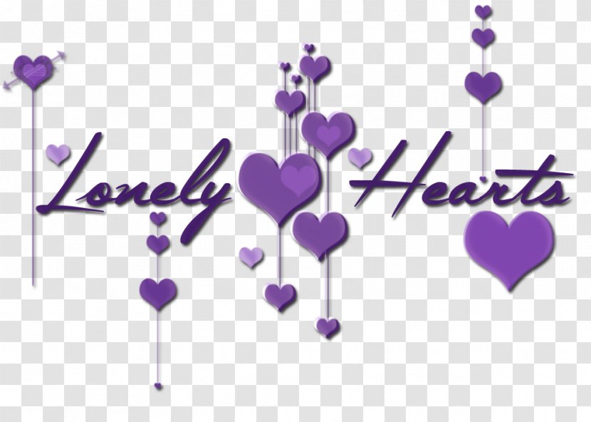 Purple Balloon Heart Font - Silhouette Transparent PNG
