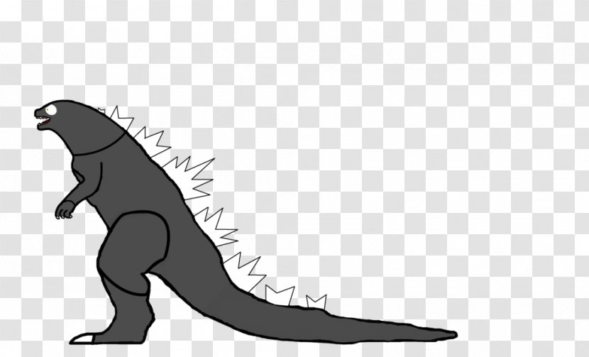 Tyrannosaurus Shoe Cartoon H&M Font - Black And White - Godzilla Spike Transparent PNG