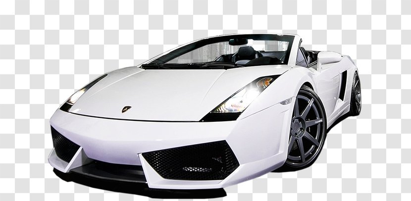 Sports Car Lamborghini Gallardo - White Transparent PNG