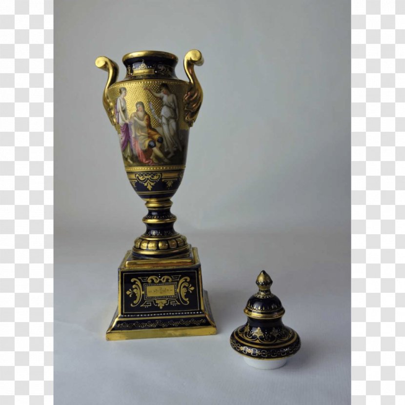 01504 Vase Bronze Urn Artifact - Trophy - Hand Painted Transparent PNG
