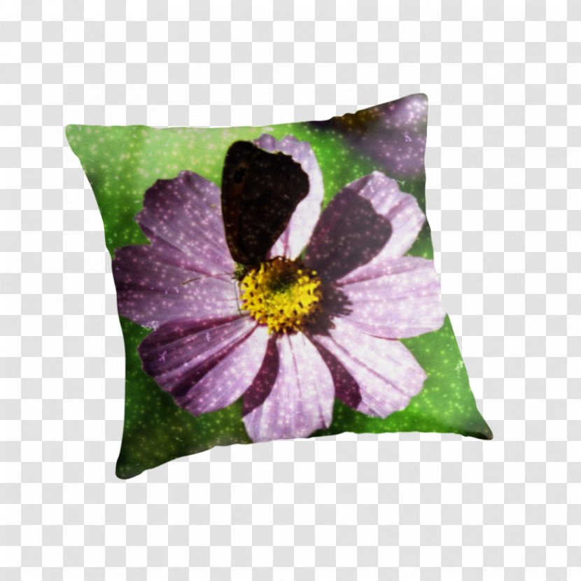 Throw Pillows Cushion Violet Purple - Petal - Butterfly Aestheticism Transparent PNG