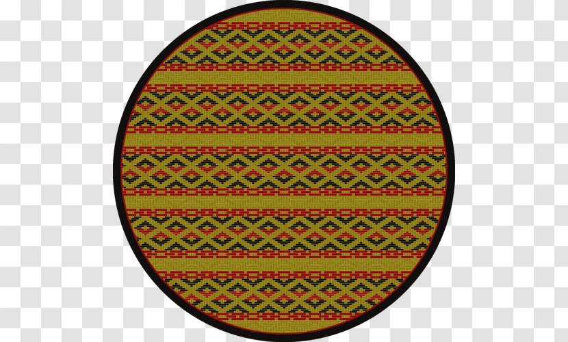 Basketweave Circle Carpet Weaving Pattern - Area Transparent PNG