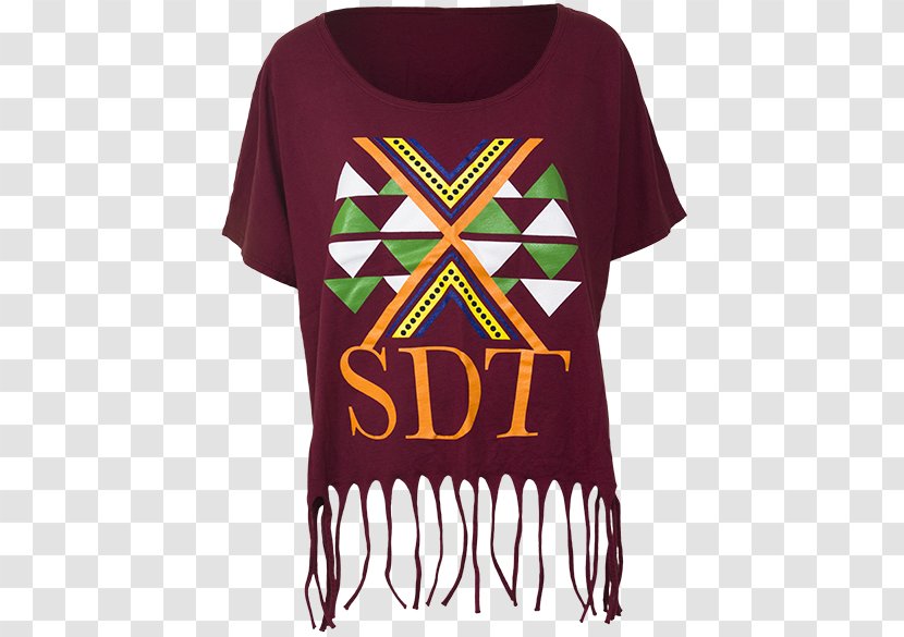 T-shirt Sorority Recruitment Sigma Delta Tau Torch - Outerwear - Geometric Block Transparent PNG