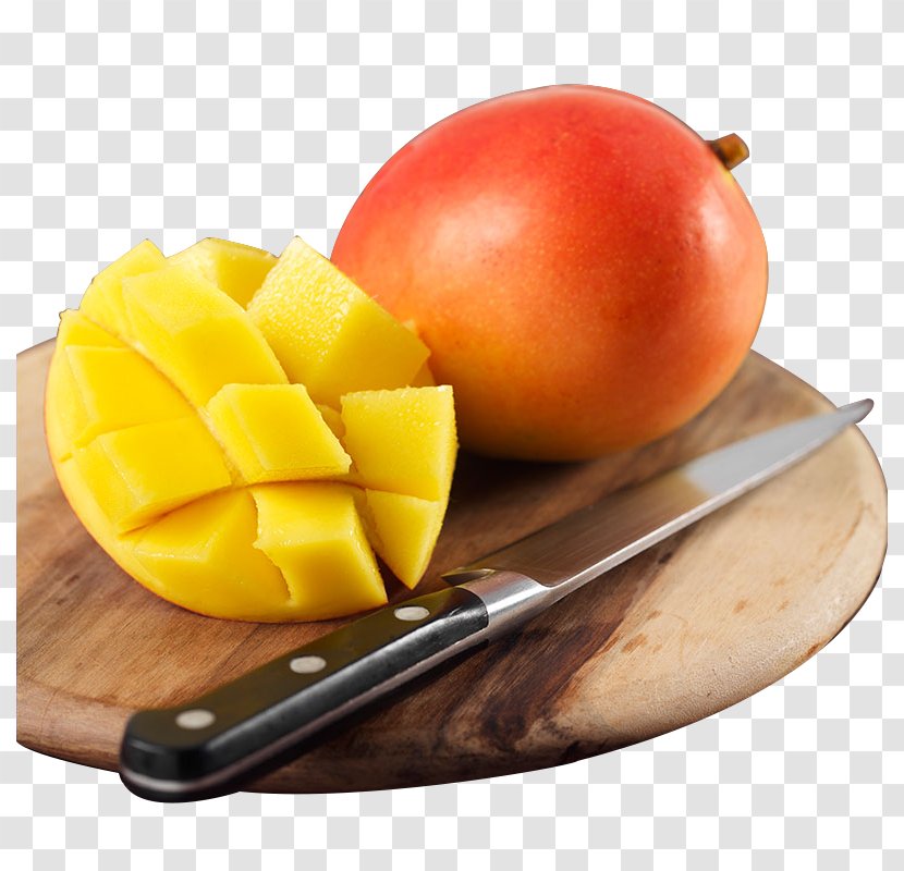 Knife Mango Fruit Cutting - Pull On The Chopping Block For Free Transparent PNG