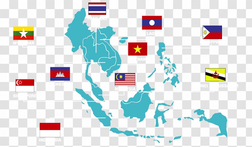 Brunei Thailand Laos Association Of Southeast Asian Nations ASEAN Economic Community - Technology - Map Transparent PNG
