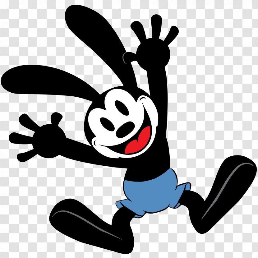 Oswald The Lucky Rabbit Mickey Mouse Minnie Universal Pictures Animated Cartoon - Black And White Transparent PNG