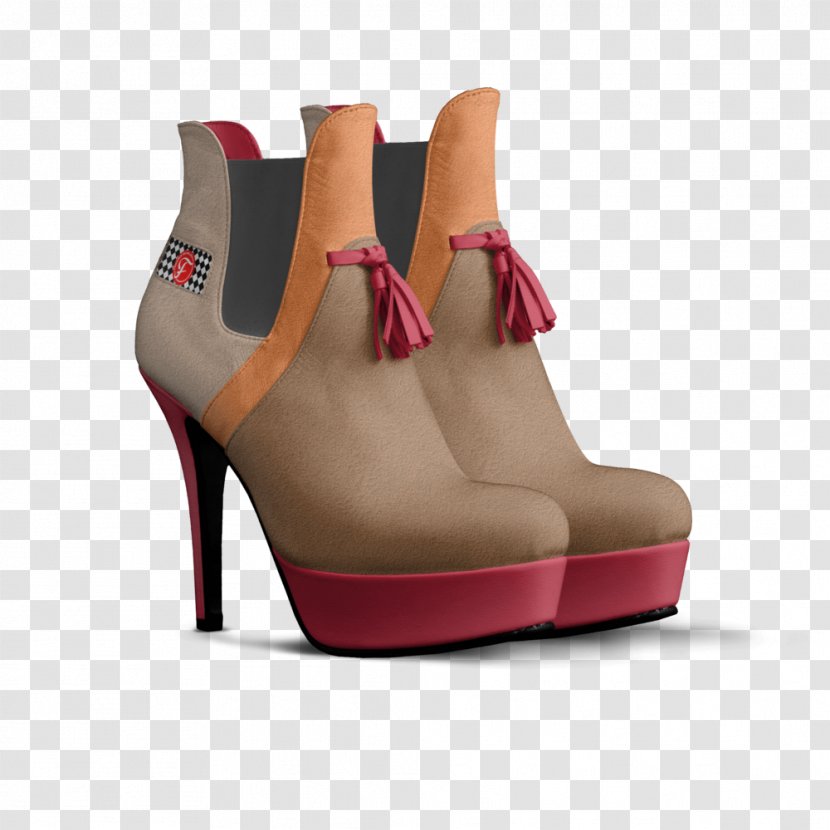 Platform Shoe Leather Boot Duffy Pumps Red Transparent PNG