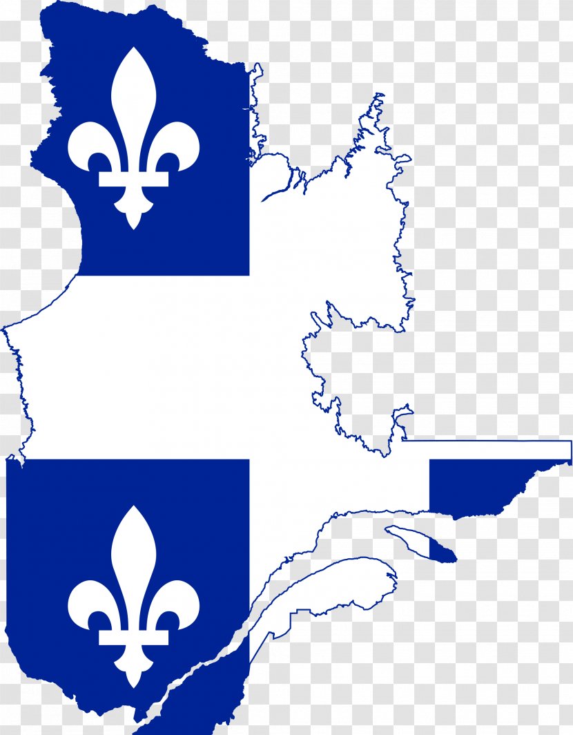 Flag Of Quebec Canada - Artwork - France Transparent PNG