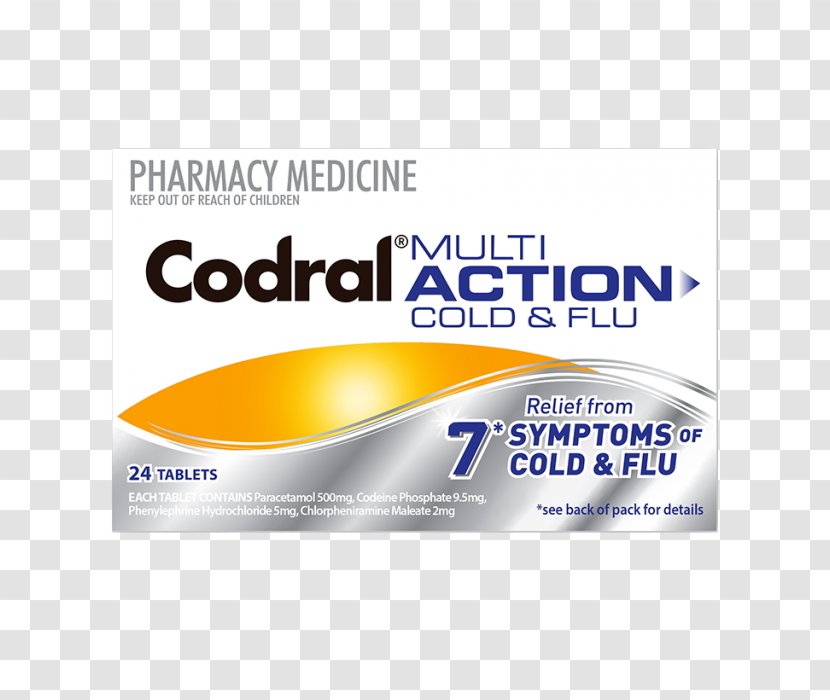 Codral Common Cold Influenza Tablet Pharmaceutical Drug - Pharmacy Transparent PNG