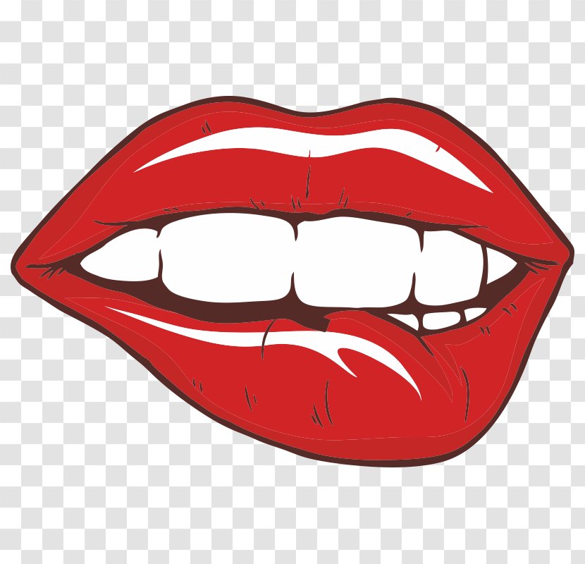 Lip Mouth Tooth Tongue Smile - Headgear Transparent PNG