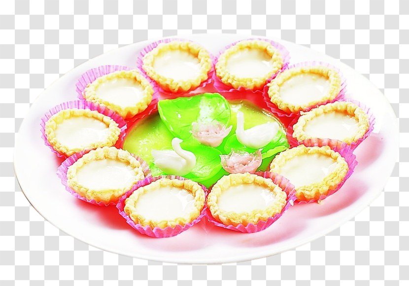 Ice Cream Egg Tart Milk Vegetarian Cuisine - Branch Clam Transparent PNG