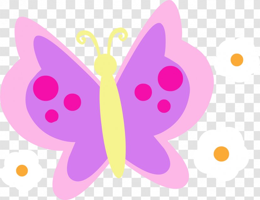 Fluttershy Rainbow Dash Pinkie Pie Applejack Rarity - Pink Butterfly Transparent PNG