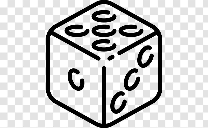Black And White Signage Sign - Dice Transparent PNG