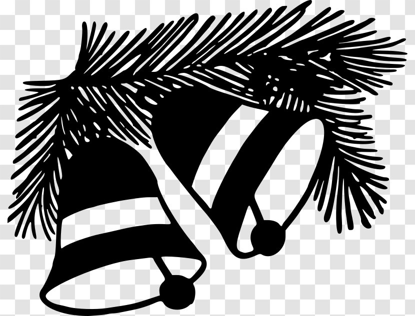 Black And White Christmas Clip Art - Mammal Transparent PNG