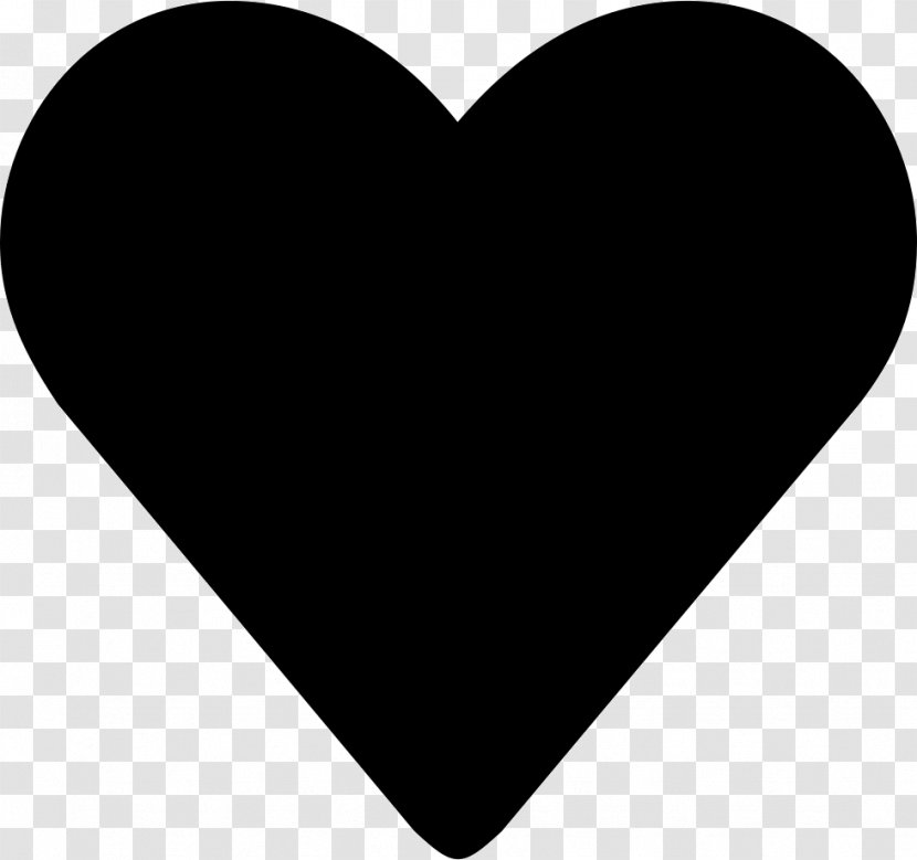 Heart Black And White Silhouette Clip Art Transparent PNG