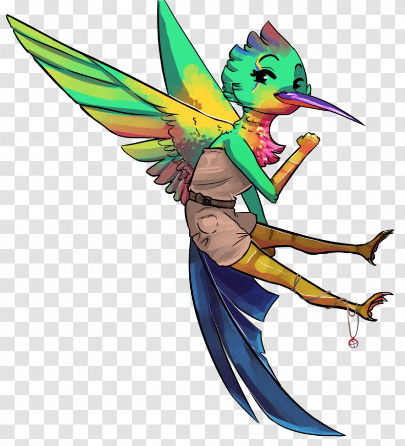 Hummingbird M Wing Feather - Fictional Character - Bird Transparent PNG