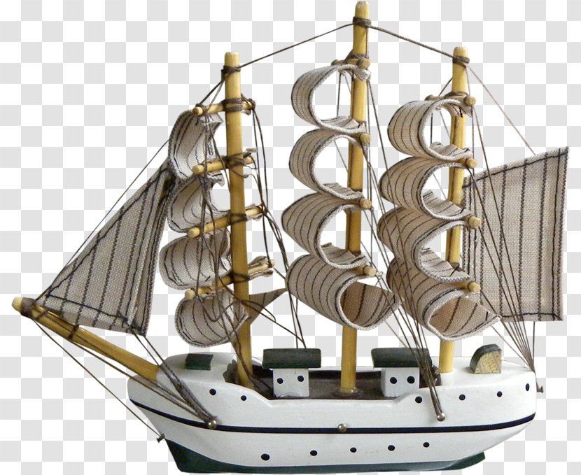 Barque Brigantine Clipper Sailing Ship Sailboat - Galeas - Barcos Transparent PNG