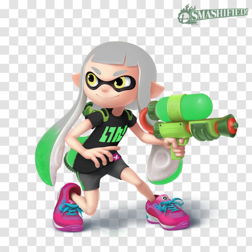 Splatoon 2 Super Smash Bros. For Nintendo 3DS And Wii U Bros.™ Ultimate Brawl - Figurine - Ink Transparent PNG