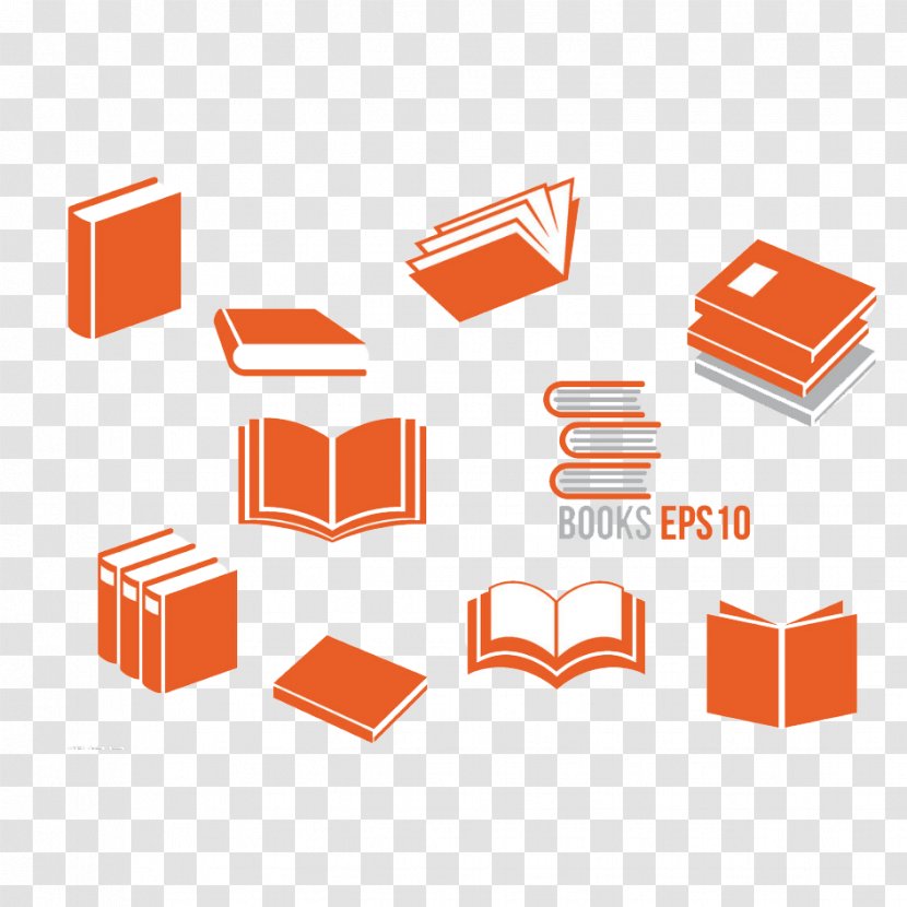 E-book Icon - Rectangle - Various Books Transparent PNG