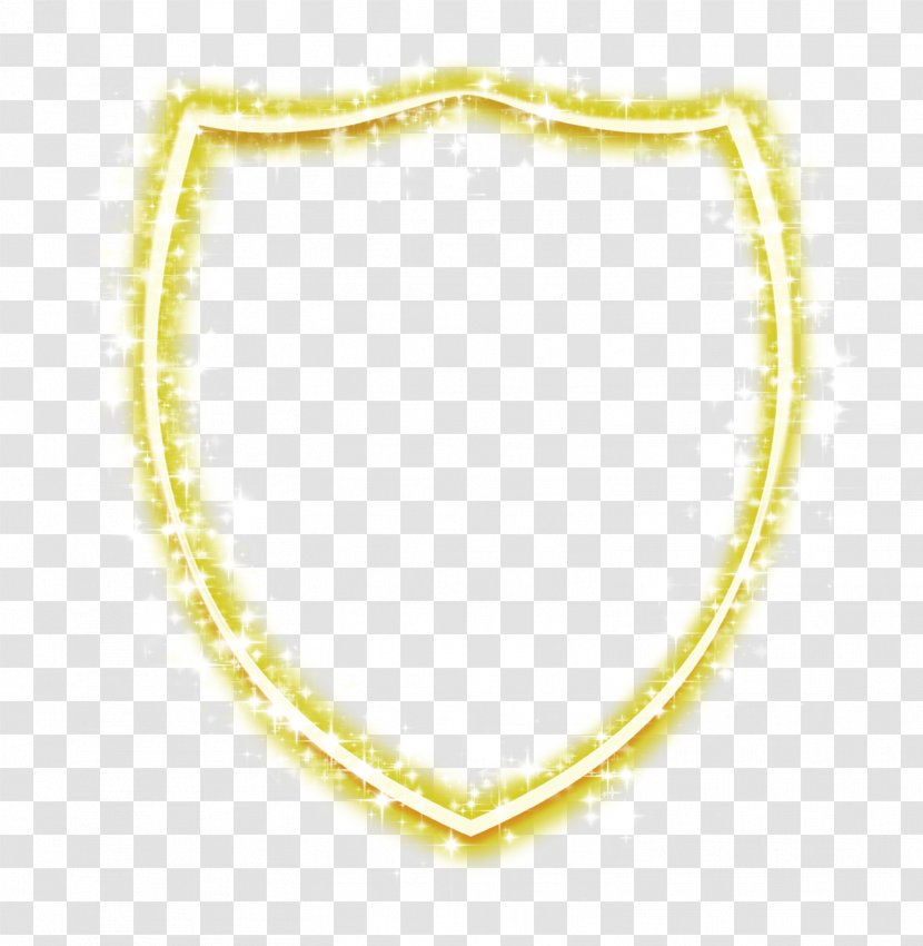 Gold - Yellow - Vector Painted Golden Shield Transparent PNG