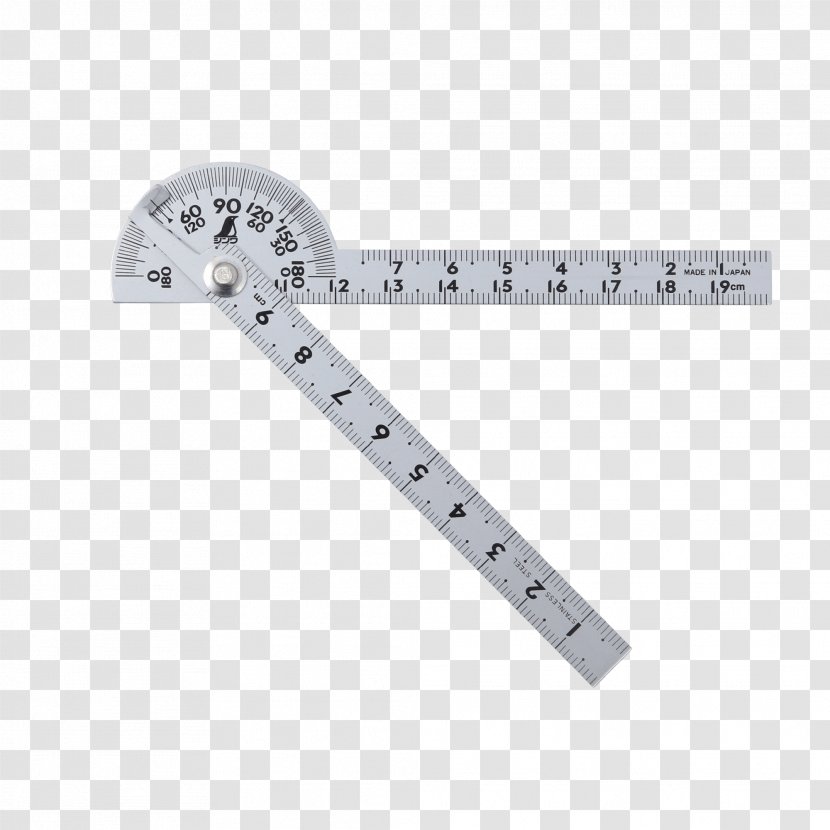 Straightedge Measuring Instrument Tool Screwdriver Protractor - Steel Transparent PNG