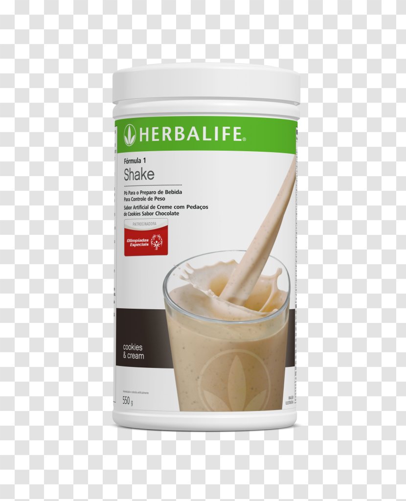 Milkshake Herbal Center Cookies And Cream Formula 1 Nutrition - Smoothie Transparent PNG